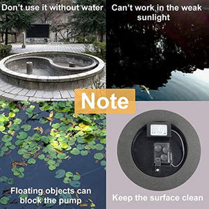 ⚡️NEW Solar Fountain Outdoors Water Pump for Bird Bath Garden Pool Pond Aqu #3057 🌷