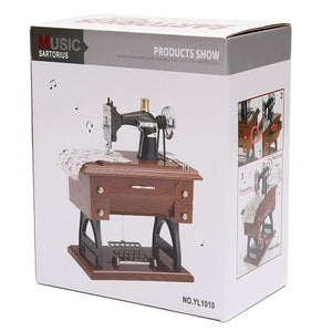 Vintage Treadle Sewing Machine Featherweight Music Box Singer Case Cabinet Accessories NEW