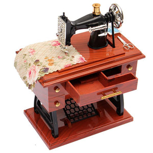 Vintage Treadle Sewing Machine Featherweight Music Box Singer Case Cabinet Accessories NEW
