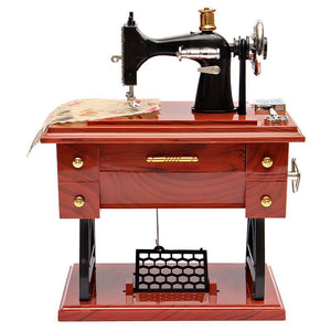 Vintage Treadle Sewing Machine Featherweight Music Box Singer Case Cabinet Accessories NEW