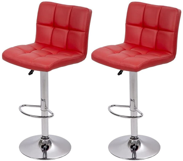 NEW Counter Height Bar Stools Set of 2 Bar Chairs Height Adjustable Swivel