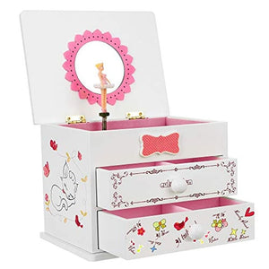 ⚡️NEW ❤️ Ballerina Music Jewelry Box for Little Girls, Cartoon #4078 🌷
