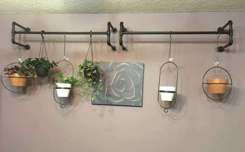 ⚡️NEW ❤️ Wall-Mounted Clothes Rack, Set of 2, Industrial Pipe C