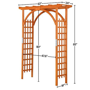 ⚡️NEW 📣 85in Wood Arbor Arch Wedding Arches for Ceremony #13704 🌷