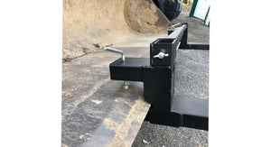 Pallet Forks 2000 lbs Adjustable Stabilizer Bar Loaders, Tractors, Skid Steers Bucket Mounted 43"