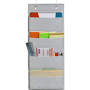 ⚡️NEW 📣 4 Pockets - Wall Mount/Over Door Office Supplies File Document Or #5907 🌷