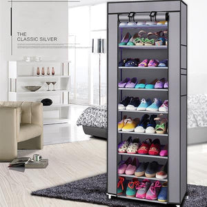 Shoe Rack for Storage and Organizer Grey