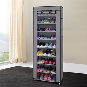 Shoe Rack for Storage and Organizer Grey