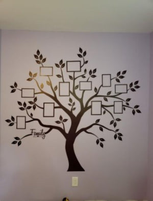 🦋Beautiful Family Tree Wall Decal With Quote For Living Room & Bedroom