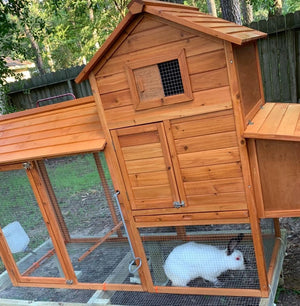 ⚡️NEW HOT 2021 📣 80 in Outdoor Wooden Chicken Coop M