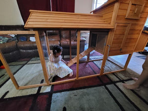 ⚡️NEW HOT 2021 📣 80 in Outdoor Wooden Chicken Coop M
