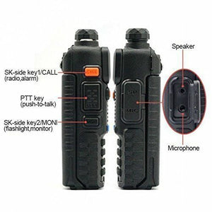 Baofeng Best Two Way Radio Police Fire Scanner Portable Walkie Talkie HAM Transceiver w/ Earpiece