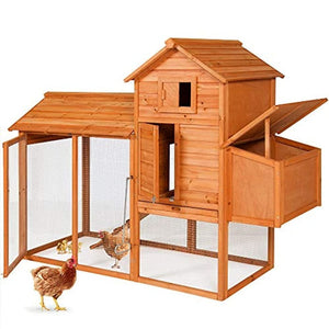 ⚡️NEW HOT 2021 📣 80 in Outdoor Wooden Chicken Coop M