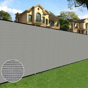 6 ft X 50 ft, Grey Privacy Screen Fence Fencing Mesh Shade Net Cover for Wall Garden Yard