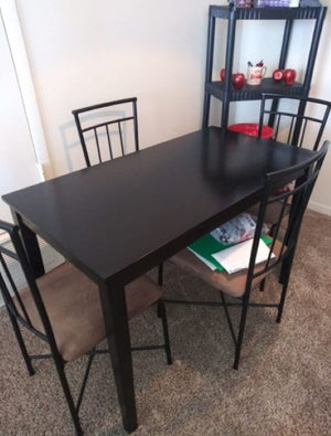 Rectangular Dining Room Table, Black