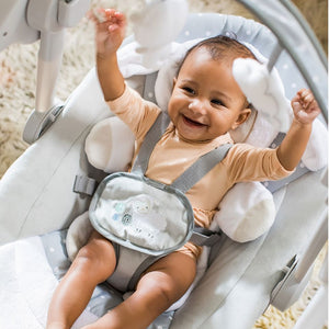 Baby Bouncer Swing Seat Rocker Portable Electric W/ Sounds Infant Cradle Chair