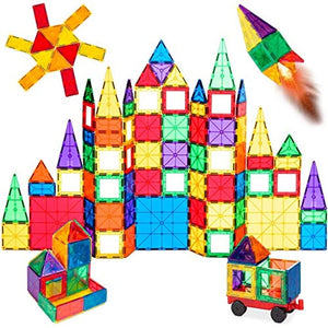 ⚡️NEW 📣 110-Piece Kids Colorful Magnetic Tiles Set 3D Construction Magnet Building #9778 🌷