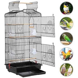 ⚡️NEW 📣36in Large Parakeet Bird Cage on Wheels for Budgies #9904 🌷