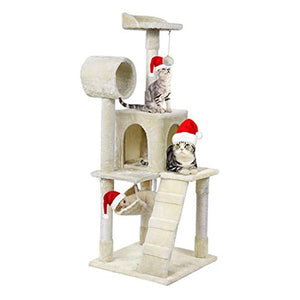 ⚡️NEW 📣 51in Height Cat Tree Condo Multi-Level Cat Towers House Furniture #9914 🌷