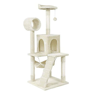 ⚡️NEW 📣 51in Height Cat Tree Condo Multi-Level Cat Towers House Furniture #9914 🌷