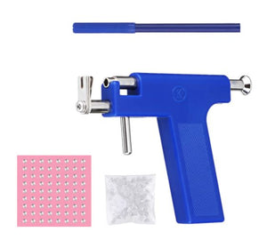 98 Studs Professional Ear Piercing Body Nose Navel Tool Jewelry Kit Set