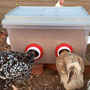 DIY Auto Chicken Bird Feeder w/ Waterer Kit For Coop Farm Garden Includes Holesaw Bit