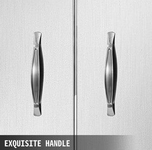 Double Stainless Steel Doors BBQ Wall Storage Outdoor Grill Access Doors 31"x24" **Brand New**