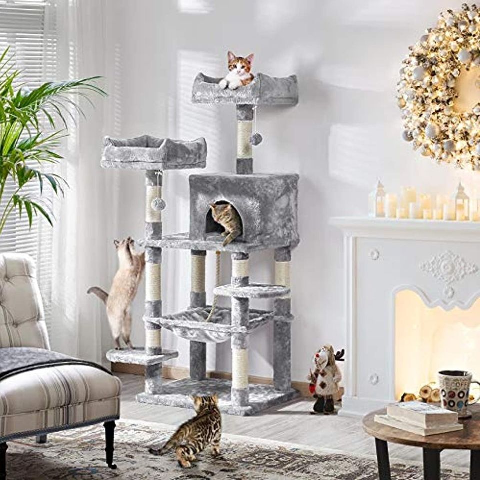 ⚡️NEW 📣 59 inch Cat Tree Cat Tower Condo, Cat Acitivity #12533 🌷