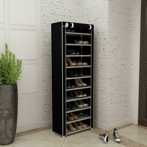 NEW 10 Layer Shoe Rack Shelf Cabinet Storage Organizer with Dustproof Standing Space