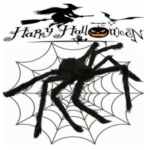35" Spider Halloween Decor Haunted House Prop Indoor Outdoor Giant Scary Party
