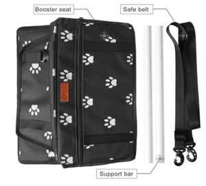 Pet Dog Booster Seat, with Upgrade Support Rod, Small and Medium Pets