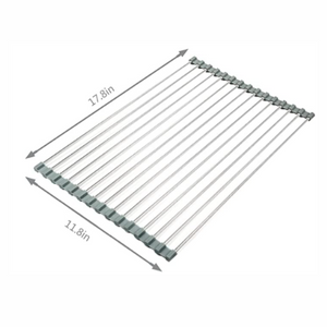 Roll-up Dish Drying Rack Over Sink