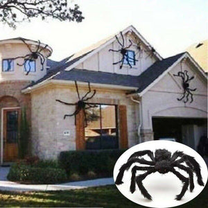 35" Spider Halloween Decor Haunted House Prop Indoor Outdoor Giant Scary Party