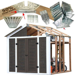 Easy DIY Storage Sheds Framing Kit Shed Kit For Outdoor Storage Garden Yard Home Decor