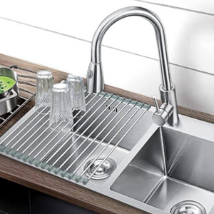 Roll-up Dish Drying Rack Over Sink