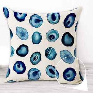 🌟NEW🌟Navy Blue Decorative Pillow Covers 18x18 Marble Design Texture Throw Pillow Covers Set of 4