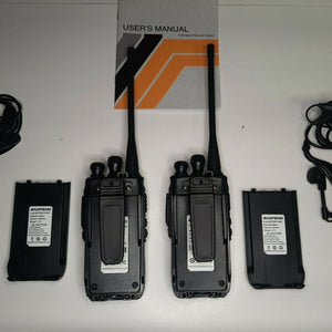 2 Pack | Baofeng 2 Way Two Way Walkie Talkie Handheld 400-470MHz Transceiver Earpiece