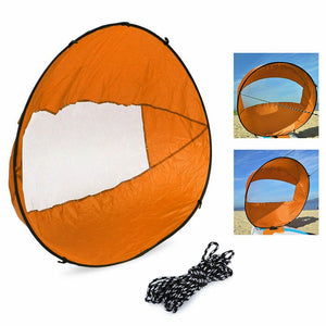 42" Portable PVC Downwind Wind Paddle Instant Popup Board Sail Kayak Accessories Orange NEW BRAND
