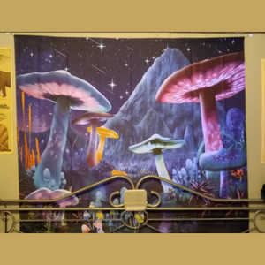 Psychedelic Mushroom Wall Tapestry (51.2" × 59.1")