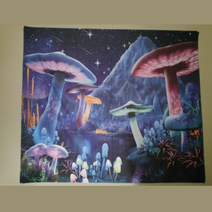 Psychedelic Mushroom Wall Tapestry (51.2" × 59.1")
