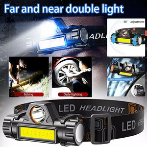 🔥 Hot Deal 2 Pack Headlamp USB Rechargeable Waterproof LED Headlight Flashlight Head Light