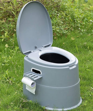 (Brand New) | Portable Detachable 5L Toilet Seat Travel Camp Indoor Plastic Potty Commode Camping