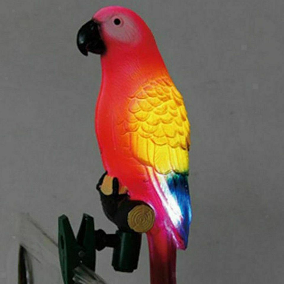 Solar Parrot Lamp Garden LED Light Patio Backyard Outdoor Decor