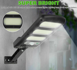 New 213 LED Outdoor Solar Street Wall Light PIR Motion Sensor LED Lamp Remote Control- Free Shipping