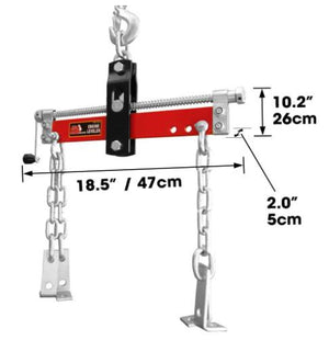 Torin Engine Hoist Shop Crane Accessory: Steel 3 Position Engine Leveler with Adjustable Handle