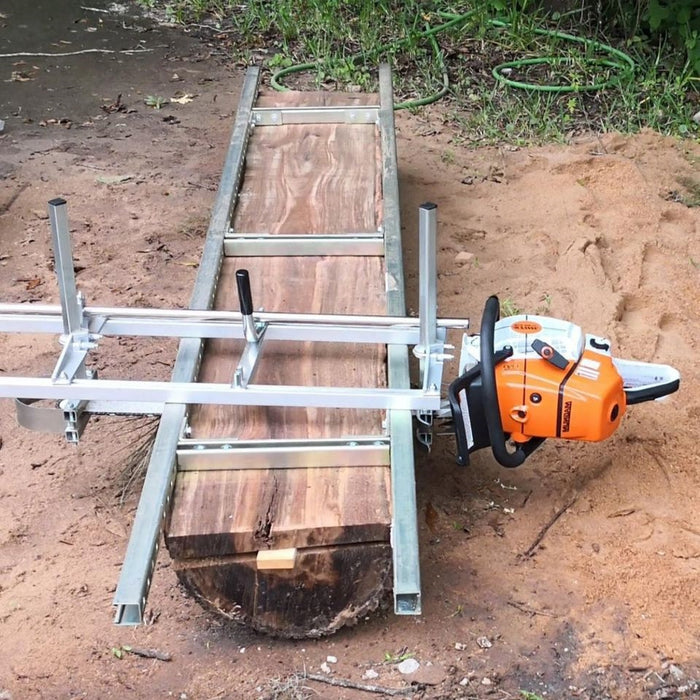 18" - 48" Chainsaw Guide Portable Bar Mill Log Planking Lumber Aluminum Steel Wood Log