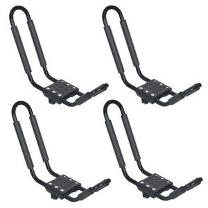 2 pairs Canoe Boat Kayak Roof Rack Car SUV Truck Top Mount Carrier J Cross Bar