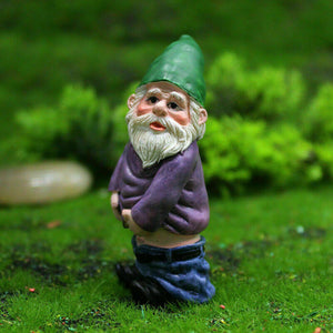 4Pcs My Little Friend Drunk Gnome Dwarfs Statue Gifts Decor