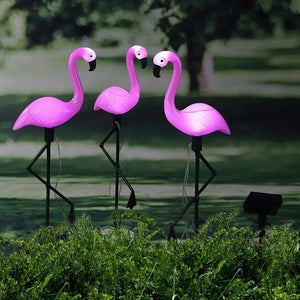 1 Pack Outdoor !! Solar Flamingo Light !! Garden Landscape Pathway Décor