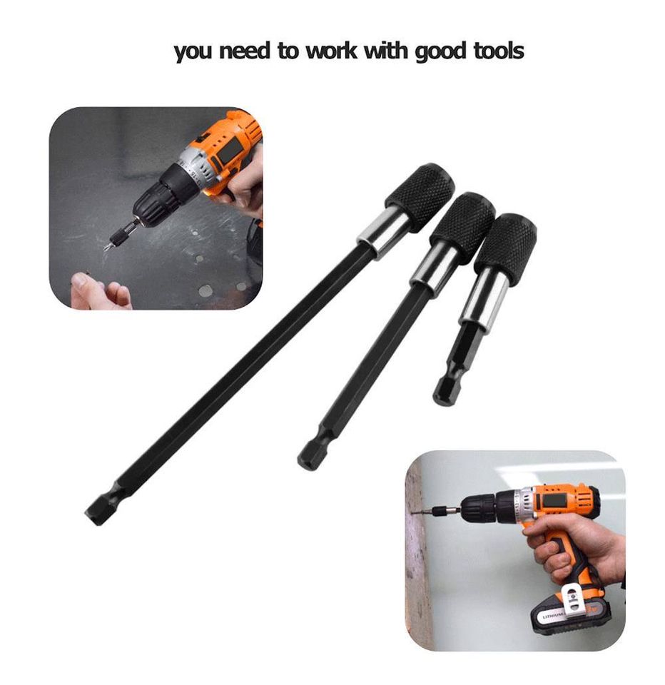 3Pcs Magnetic Screwdriver Extension Bit 60mm 100mm 150mm - View #7